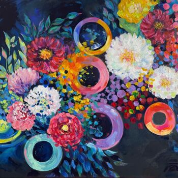 "Dreams in Bloom #3" başlıklı Tablo Marina Mark tarafından, Orijinal sanat, Akrilik