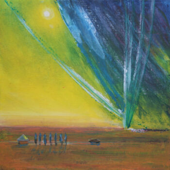 Pittura intitolato "Seven" da Aleksandr Tkachenko, Opera d'arte originale, Acrilico