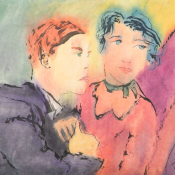 「I don't understand…」というタイトルの絵画 Marcel Garbiによって, オリジナルのアートワーク, 水彩画