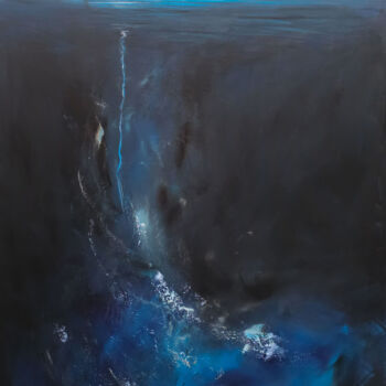Malerei mit dem Titel "The invisible Prese…" von Sophia Kühn, Original-Kunstwerk, Acryl Auf Keilrahmen aus Holz montiert