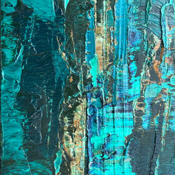 Peinture intitulée "Emerald solo" par Svitlana Andriichenko, Œuvre d'art originale, Huile Monté sur Panneau de bois