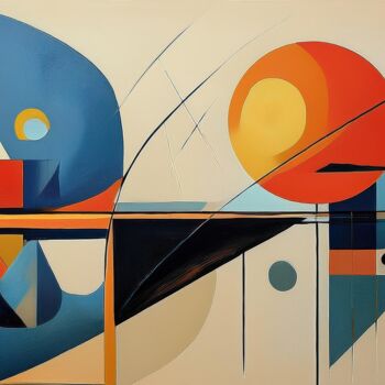 Digital Arts με τίτλο "Modernist Painting…" από Jacek Dudziński, Αυθεντικά έργα τέχνης, Εικόνα που δημιουργήθηκε με AI