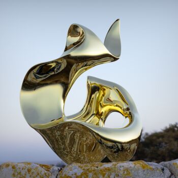 Scultura intitolato "Eternal Flow#3（Larg…" da Daniel Kei Wo, Opera d'arte originale, Acciaio inossidabile