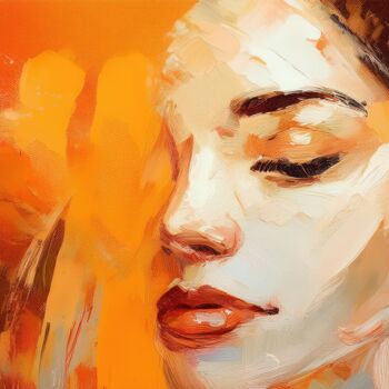 "Woman Portrait on C…" başlıklı Tablo Jacek Dudziński tarafından, Orijinal sanat, AI tarafından oluşturulan görüntü