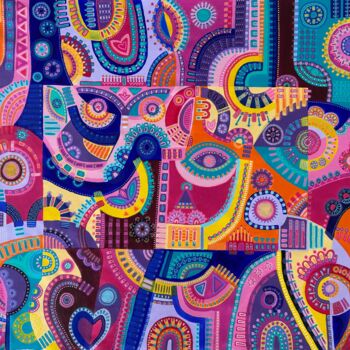 Painting titled "Where's the Love?" by Samantha Malone, Original Artwork, Acrylic