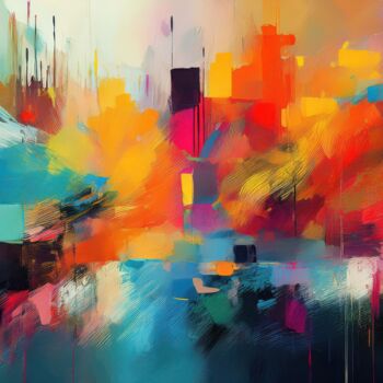 Painting titled "Displaying a Moody…" by Jacek Dudziński, Original Artwork, AI generated image