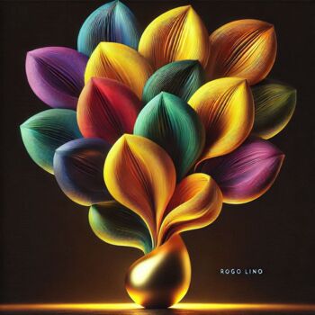 数字艺术 标题为“Maceta de colores 15” 由Rogo Lino, 原创艺术品, AI生成的图像 安装在artwork_cat.上