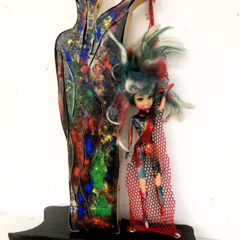 Sculpture intitulée "bras levé" par Étienne Dupé, Œuvre d'art originale, Bois