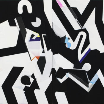 Painting titled "Encounter (20250128)" by Kazuhiro Higashi, Original Artwork, Acrylic