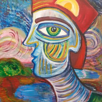 Peinture intitulée "Par delà les mers" par Aurélie Sarrazin, Œuvre d'art originale, Acrylique