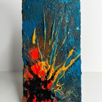 Painting titled "Brik’s 004" by Sébastien Gaonach, Original Artwork, Acrylic