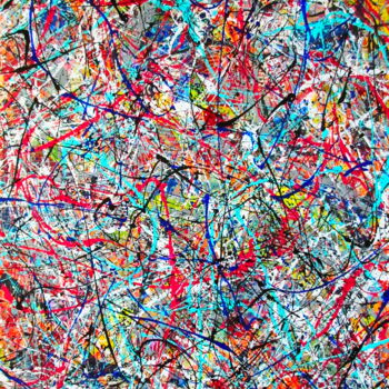 "COLOR  PULSES" başlıklı Tablo Tomo Gorjanc tarafından, Orijinal sanat, Akrilik Ahşap Sedye çerçevesi üzerine monte edilmiş