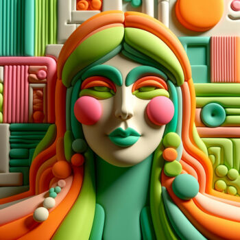 Digital Arts με τίτλο "The Radiant Contend…" από Alberto Capitani, Αυθεντικά έργα τέχνης, Εικόνα που δημιουργήθηκε με AI