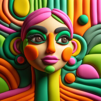 제목이 "Color Harmony: A Gi…"인 디지털 아트 Alberto Capitani로, 원작, AI 생성 이미지