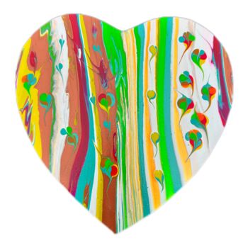 Malerei mit dem Titel "Love in Motion" von Nataly Ustinova, Original-Kunstwerk, Acryl Auf Keilrahmen aus Holz montiert