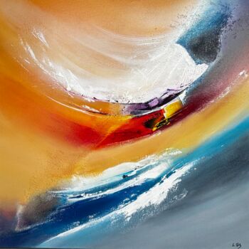 Peinture intitulée "fluxsense" par Isabelle Laurent, Œuvre d'art originale, Acrylique Monté sur Châssis en bois