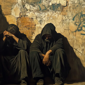 Digital Arts με τίτλο "Silent Shadows: The…" από Alberto Capitani, Αυθεντικά έργα τέχνης, Εικόνα που δημιουργήθηκε με AI
