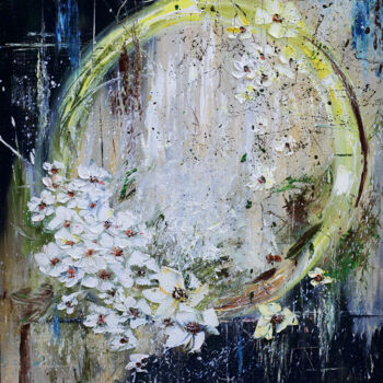 Malerei mit dem Titel "Swaying Flowers" von Lilith Tonakanyan, Original-Kunstwerk, Öl Auf Keilrahmen aus Holz montiert