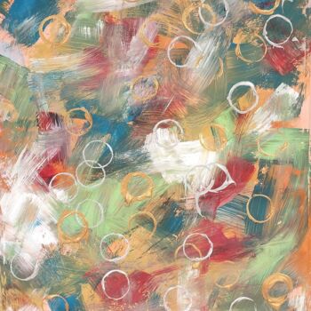 Painting titled "Bubbles" by Petra Caflisch, Original Artwork, Acrylic