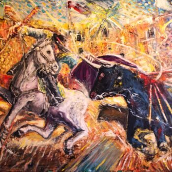 Malerei mit dem Titel "The splendor of dea…" von Walter Schauer (Walter Carl Schauer), Original-Kunstwerk, Öl