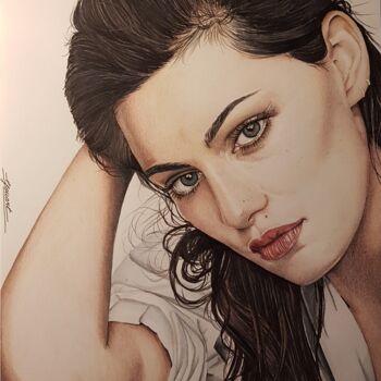 Dessin intitulée "Phoebe Tonkin reali…" par Stefanie Kirchler (YouArt.by.Steffi), Œuvre d'art originale, Pastel