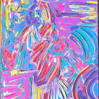 Dessin intitulée "la vengeance de Méd…" par Philippe Guénot, Œuvre d'art originale, Pastel