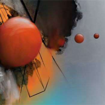 Arts numériques intitulée "Bowler" par Sébastien Gaonach, Œuvre d'art originale, Peinture numérique