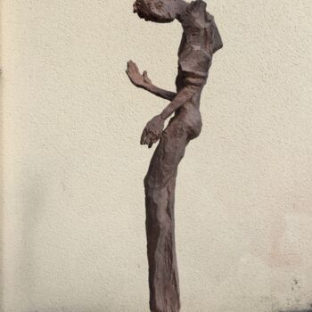 Sculpture titled "L'adieu" by Isabelle Scheidt, Original Artwork, Terra cotta