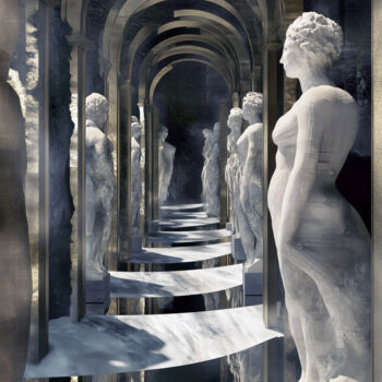 Digital Arts titled "The corridor of ete…" by Emanuel Baumann, Original Artwork, 2D Digital Work