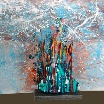 Peinture intitulée "Envers" par Michel Boisvert (JAM), Œuvre d'art originale, Acrylique