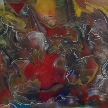 Schilderij getiteld "voir" door Geneviève Durantou, Origineel Kunstwerk, Acryl