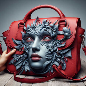 Digital Arts με τίτλο "HANDINBAG" από Modane, Αυθεντικά έργα τέχνης, Εικόνα που δημιουργήθηκε με AI