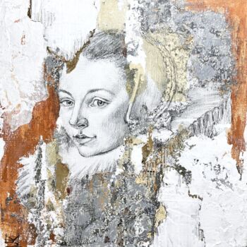 Pittura intitolato "Girl in orange" da Mariya Volynskih, Opera d'arte originale, Acrilico