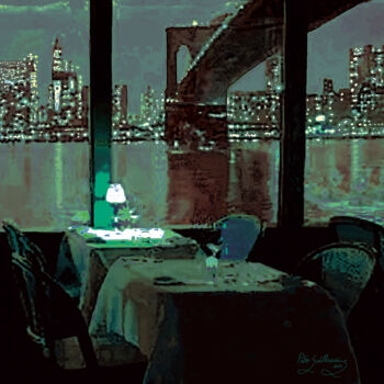 摄影 标题为“River Cafe, Brookli…” 由Pablo Guillamon, 原创艺术品, 数码摄影