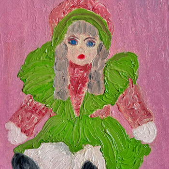 Pintura intitulada "Doll from Italy" por Marina Gorbachova, Obras de arte originais, Óleo