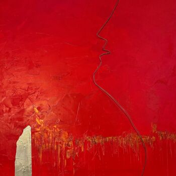 Pittura intitolato "SOPRA LA CITTÀ" da Gianluca Angelini, Opera d'arte originale, Acrilico