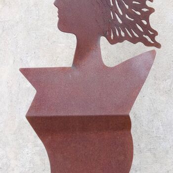 Sculpture titled "FIGURE 200.3" by Philippe Olive, Original Artwork, Metals
