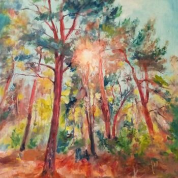 Pittura intitolato "A walk through the…" da Viacheslav Maksymenko, Opera d'arte originale, Olio