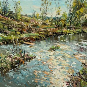 Peinture intitulée "Spring lights" par Kolokolov Anton, Œuvre d'art originale, Huile