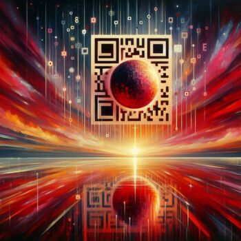 Digital Arts titled "QRCODE >6" by Modane, Original Artwork, AI generated image