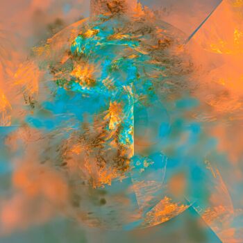 Digital Arts titled "Just Imagine" by Jeff Iverson, Original Artwork, 2D Digital Work Mounted on Wood Stretcher frame
