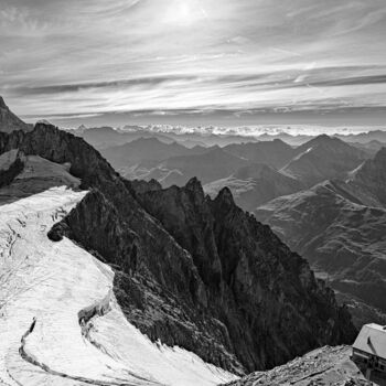 Photography titled "Glacier Val Ferret-…" by Alfonso Catalano, Original Artwork, Digital Photography Mounted on Other rigid…