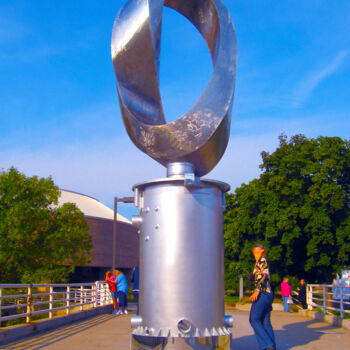 Sculpture intitulée "INFINITY (Double Mo…" par Plamen Yordanov, Œuvre d'art originale, Métaux