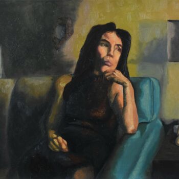 绘画 标题为“the living room.” 由Winter Echoes Hill, 原创艺术品, 油