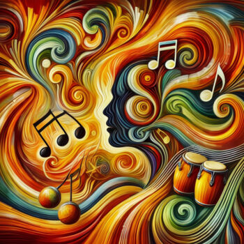 Digital Arts titled "Rhythmic Ecstasy: T…" by Alberto Capitani, Original Artwork, AI generated image