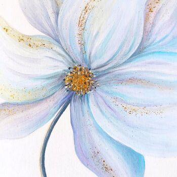 绘画 标题为“Magic Blue Flower” 由Iren Solo, 原创艺术品, 丙烯