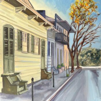 绘画 标题为“New Orleans” 由Jean-Marc Wettstein, 原创艺术品, 油 安装在木质担架架上