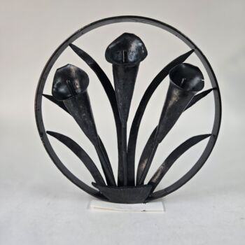 Sculptuur getiteld "Bouquet 2" door Kent Knapp, Origineel Kunstwerk, Metalen Gemonteerd op Metaal