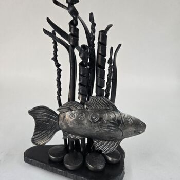 雕塑 标题为“Pisces 1” 由Kent Knapp, 原创艺术品, 金属