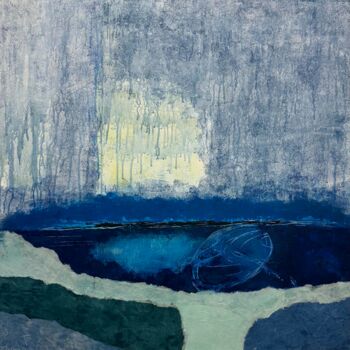 Peinture intitulée "Sea Chronicles 12" par Delphine Le Corre, Œuvre d'art originale, Acrylique Monté sur Châssis en bois